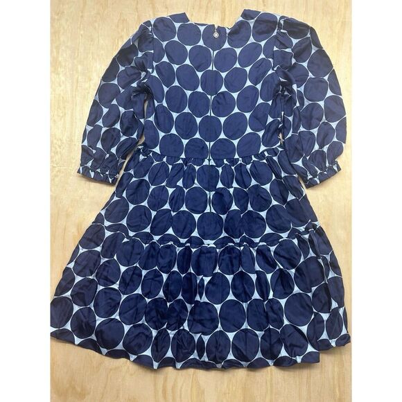 Kate Spade Joydot Silk Blend Twill Blue Polka Dot Mini Dress New! $368 Sz 8 - Picture 3 of 7